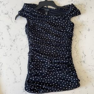 Black and white polka dot shirt